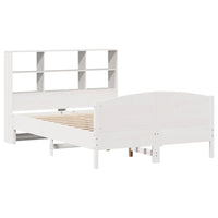 vidaXL Letto Libreria senza Materasso Bianco 120x200 cm Legno di Pino