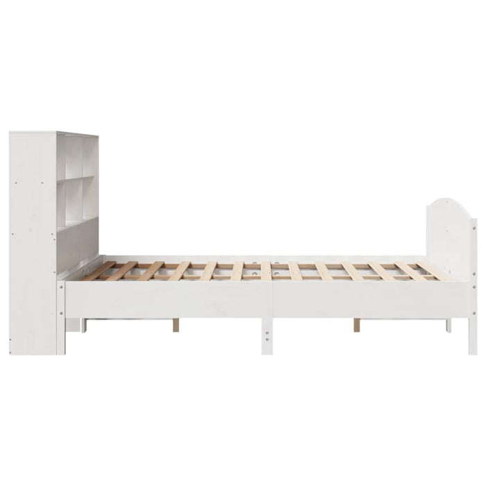 vidaXL Letto Libreria senza Materasso Bianco 120x200 cm Legno di Pino