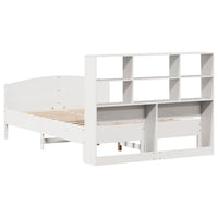 vidaXL Letto Libreria senza Materasso Bianco 120x200 cm Legno di Pino