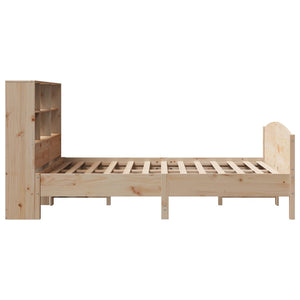 vidaXL Letto Libreria senza Materasso 120x190 cm in Legno di Pino