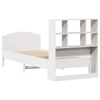 vidaXL Letto Libreria senza Materasso Bianca 90x200 cm Legno di Pino