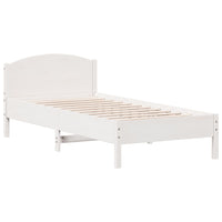 vidaXL Letto Libreria senza Materasso Bianca 90x200 cm Legno di Pino
