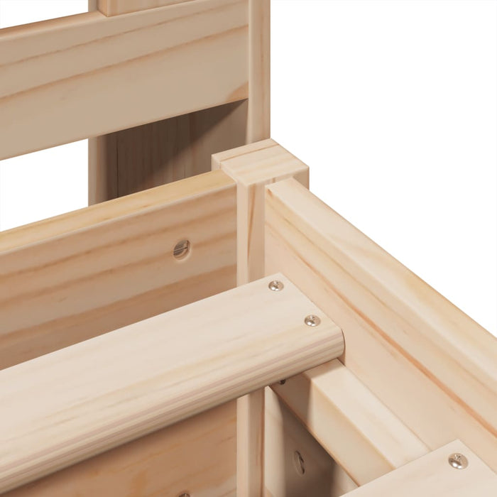 vidaXL Letto Libreria senza Materasso 180x200 cm in Legno di Pino