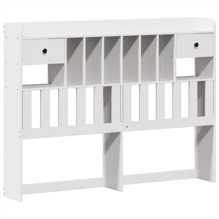 vidaXL Letto Libreria senza Materasso Bianco 150x200 cm Legno di Pino