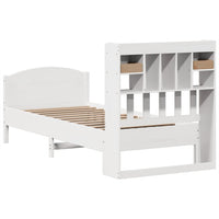 vidaXL Letto con Libreria senza Materasso 75x190 cm in Legno Pino