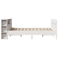vidaXL Letto Libreria senza Materasso Bianco 150x200 cm Legno di Pino