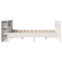 vidaXL Letto Libreria senza Materasso Bianco 140x200 cm Legno di Pino