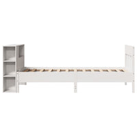 Letto con Libreria senza Materasso-Struttura Letto con contenitore 75x190 cm in Legno Pino 818770
