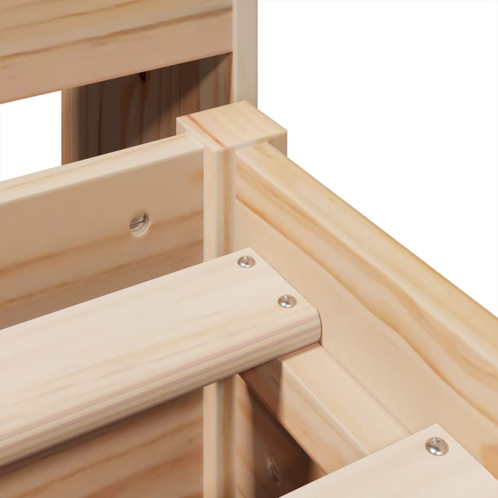 vidaXL Letto senza Materasso 140x190 cm in Legno Massello di Pino