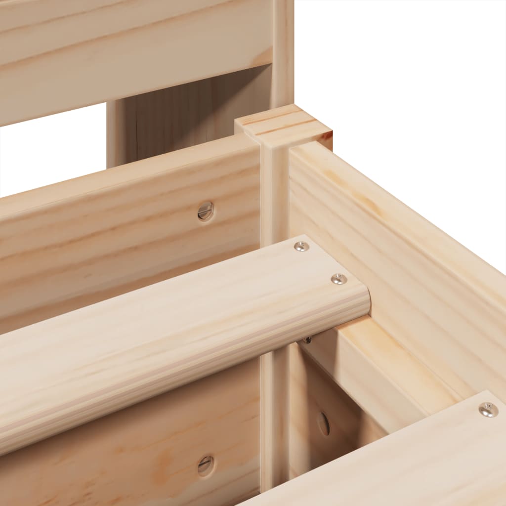 vidaXL Giroletto senza Materasso 180x200 cm in Legno Massello di Pino