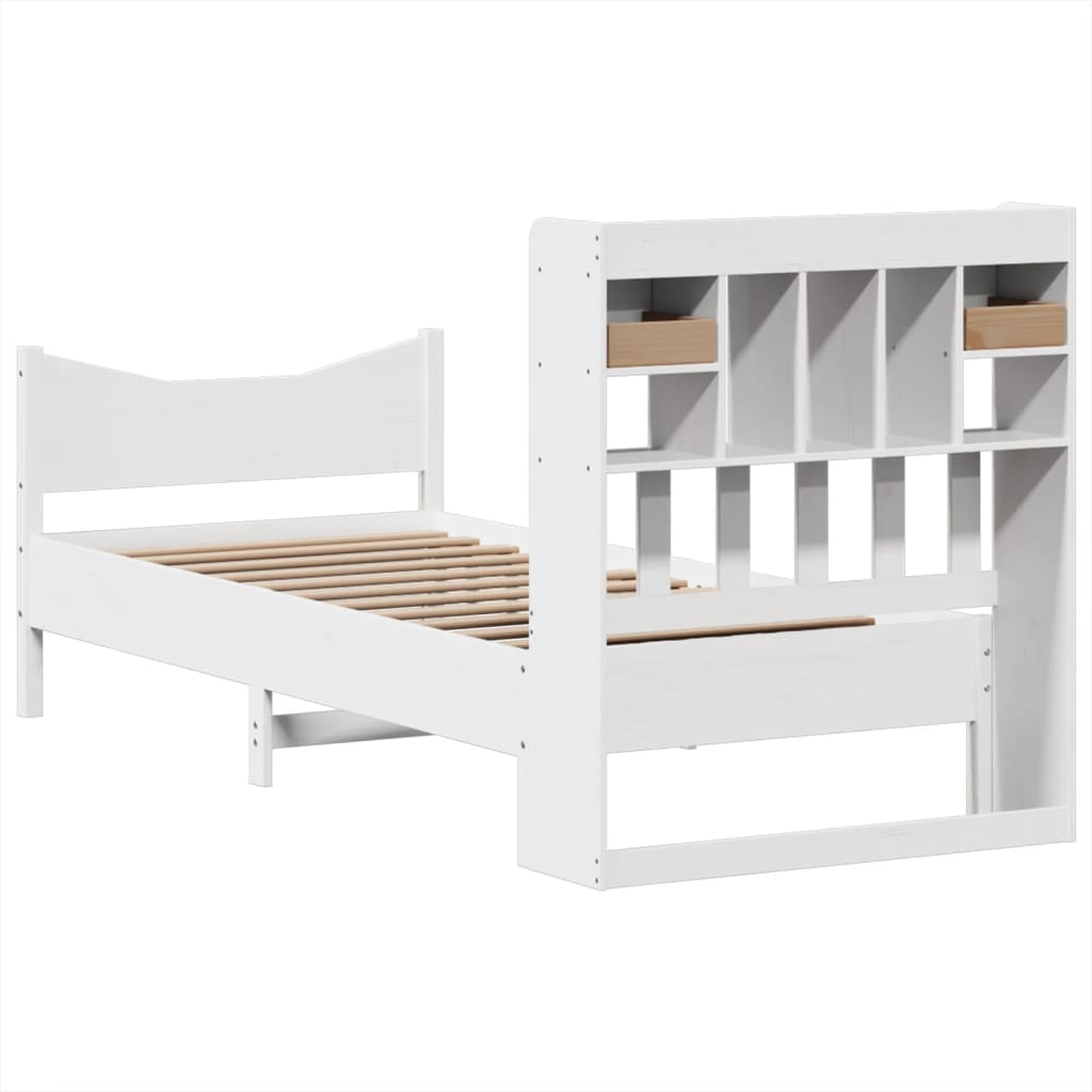 vidaXL Letto senza Materasso Bianco 90x190 cm in Legno Massello Pino