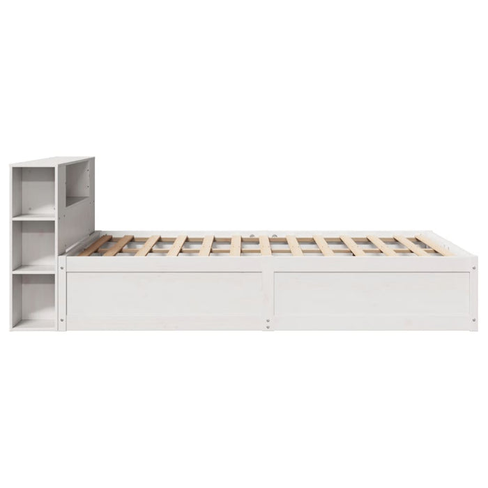 vidaXL Letto senza Materasso Bianco 135x190 cm Legno Massello di Pino