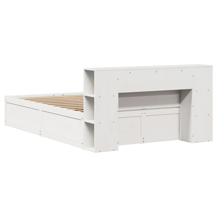 vidaXL Letto senza Materasso Bianco 135x190 cm Legno Massello di Pino