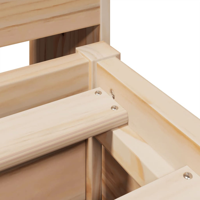 Giroletto senza Materasso-Struttura Letto 150x200 cm in Legno Massello di Pino 136761