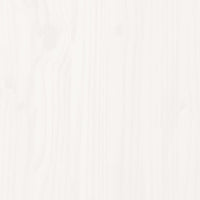 vidaXL Giroletto senza Materasso Bianco 150x200 cm Legno Massello Pino