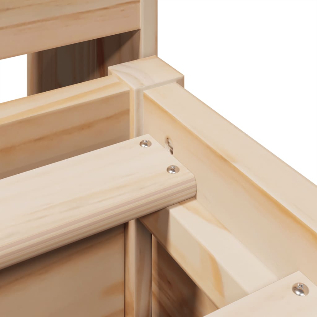 vidaXL Letto senza Materasso 135x190 cm in Legno Massello di Pino