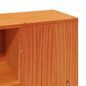 vidaXL Giroletto senza Materasso Marrone Cera 160x200 cm Legno di Pino