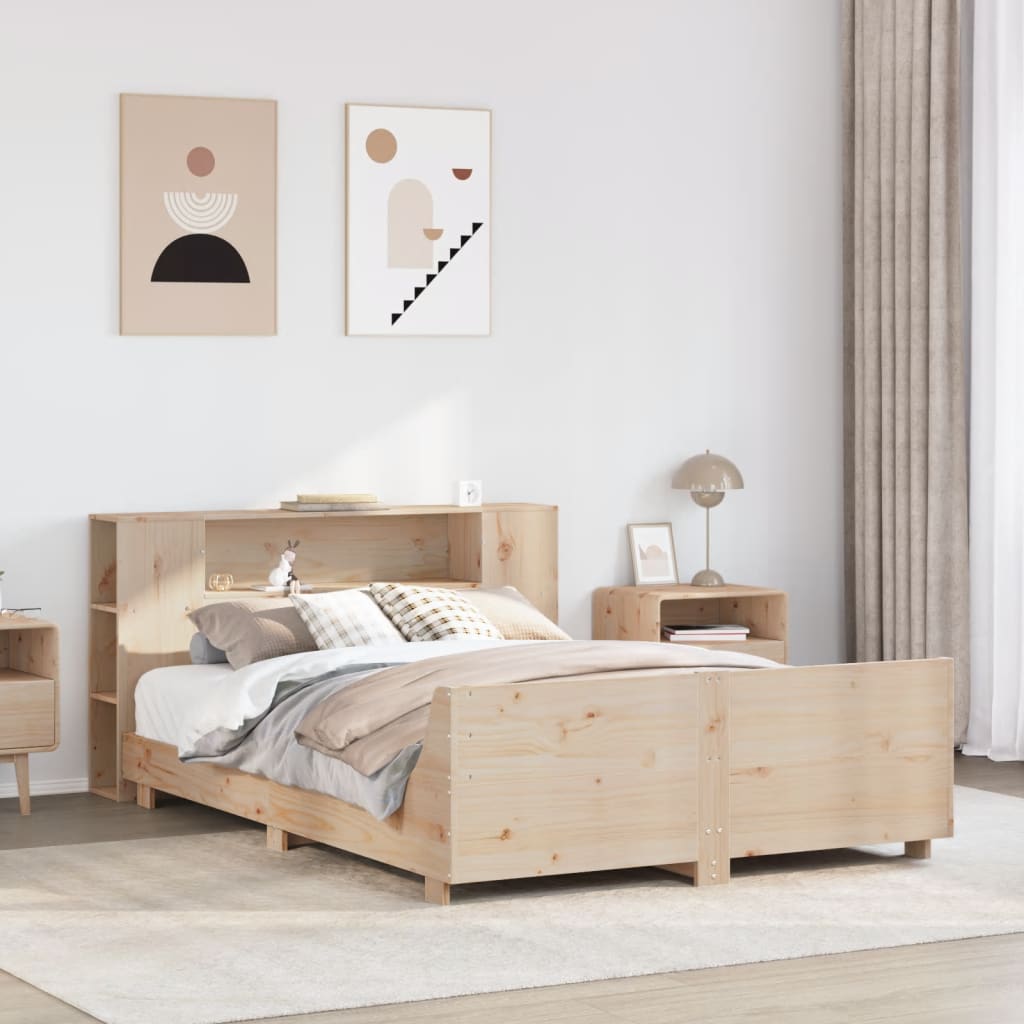 vidaXL Letto senza Materasso 135x190 cm in Legno Massello di Pino