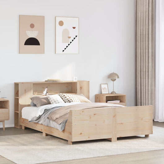vidaXL Letto senza Materasso 135x190 cm in Legno Massello di Pino