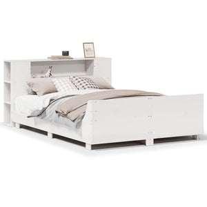 vidaXL Letto senza Materasso Bianco 135x190 cm Legno Massello di Pino