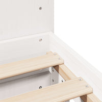 vidaXL Letto senza Materasso Bianco 135x190 cm Legno Massello di Pino
