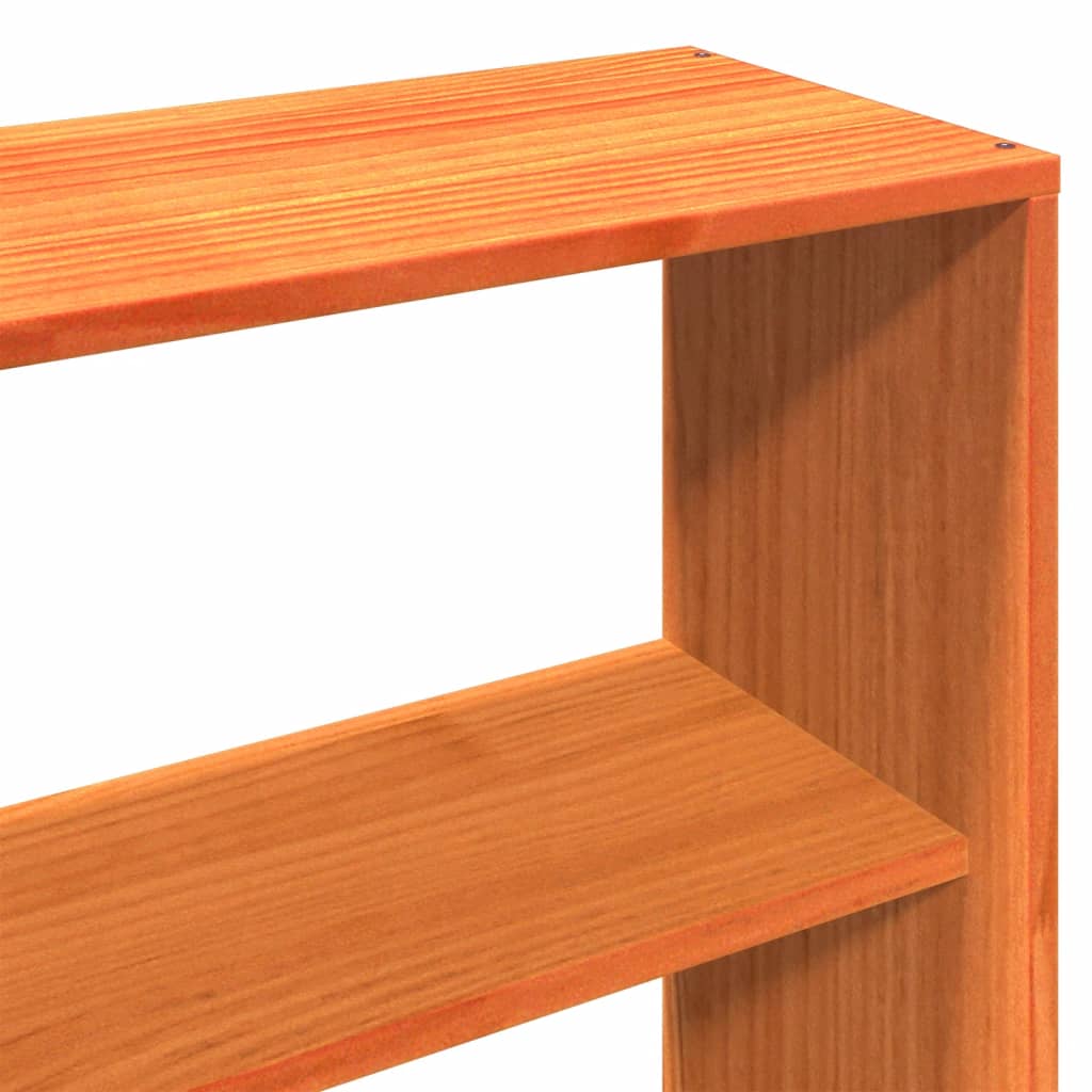 vidaXL Giroletto senza Materasso Marrone Cera 200x200 cm Legno di Pino