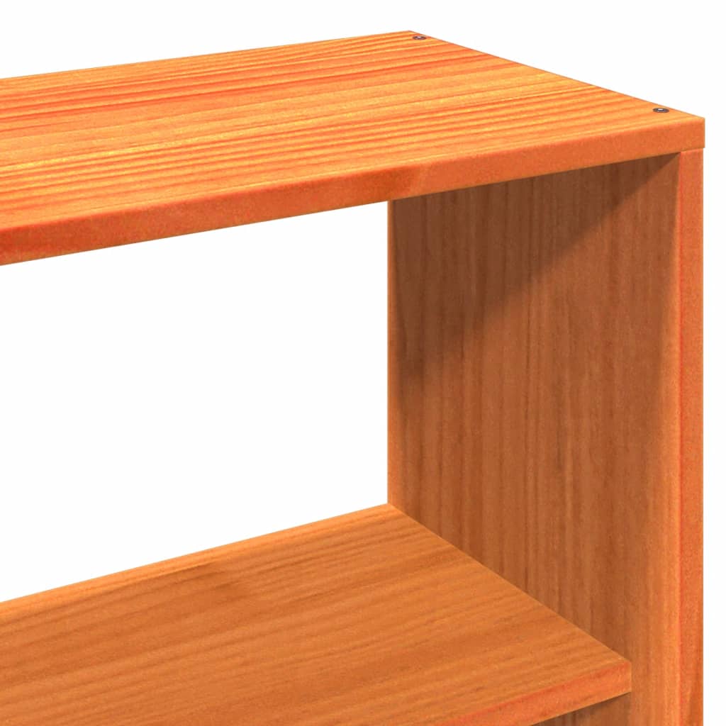 vidaXL Giroletto senza Materasso Marrone Cera 160x200 cm Legno di Pino