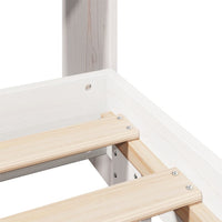 vidaXL Letto senza Materasso Bianco 140x190 cm Legno Massello di Pino