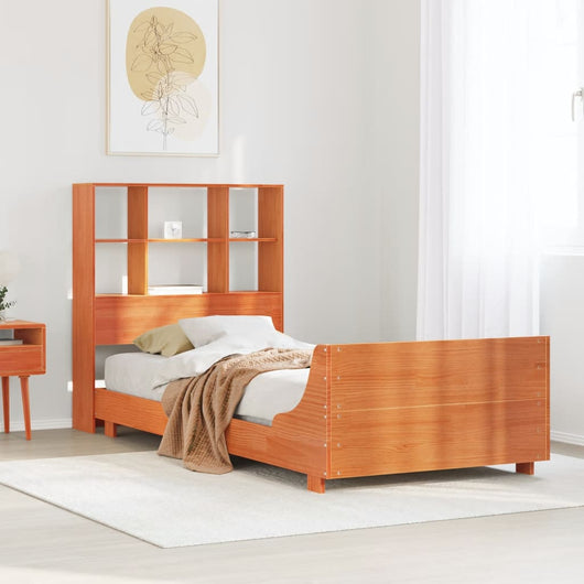 vidaXL Letto senza Materasso Marrone Cera 75x190 cm in Legno di Pino