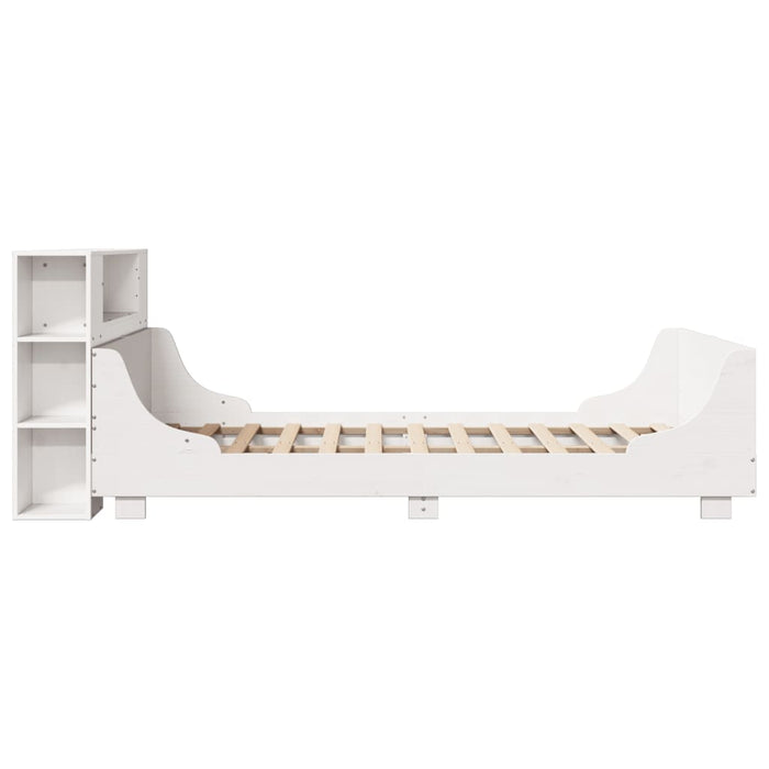 vidaXL Letto senza Materasso Bianco 140x190 cm Legno Massello di Pino