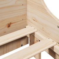 vidaXL Letto senza Materasso 135x190 cm in Legno Massello di Pino