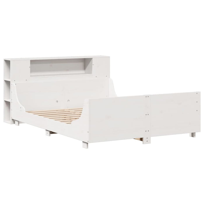 vidaXL Letto senza Materasso Bianco 120x190 cm Legno Massello di Pino