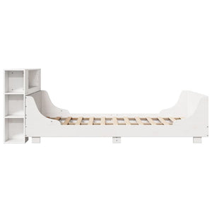 vidaXL Letto senza Materasso Bianco 120x190 cm Legno Massello di Pino