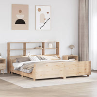 vidaXL Letto Libreria senza Materasso 180x200 cm Legno Massello