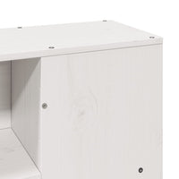 vidaXL Letto Libreria senza Materasso Bianco 120x200 cm Legno Massello