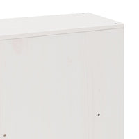 vidaXL Letto Libreria senza Materasso Bianco 180x200 cm Legno Massello