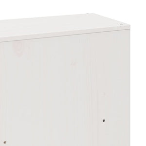 vidaXL Letto Libreria senza Materasso Bianco 180x200 cm Legno Massello