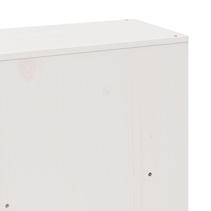 vidaXL Letto Libreria senza Materasso Bianco 180x200 cm Legno Massello