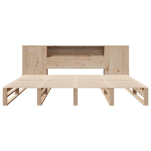 vidaXL Letto Libreria senza Materasso 200x200 cm in Legno Massello