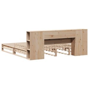 vidaXL Letto Libreria senza Materasso 200x200 cm in Legno Massello