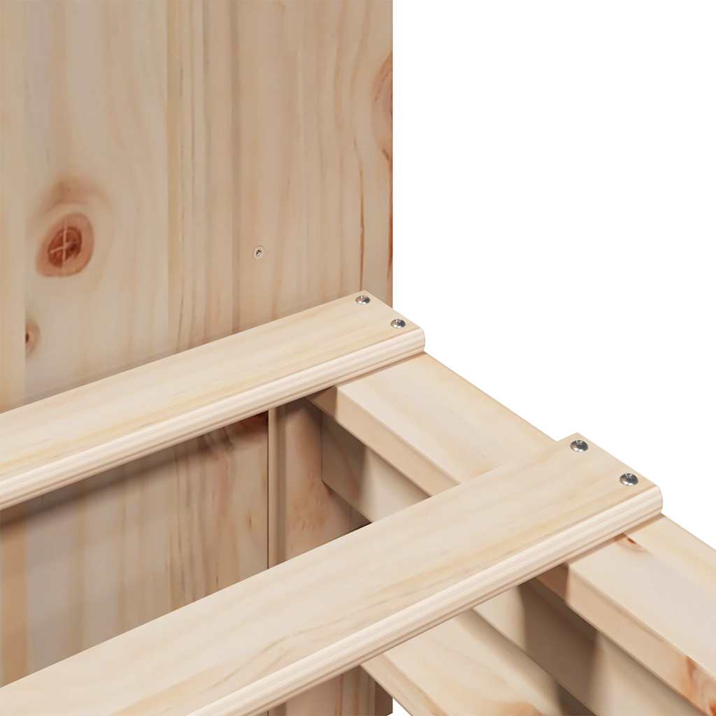 vidaXL Letto Libreria senza Materasso 200x200 cm in Legno Massello