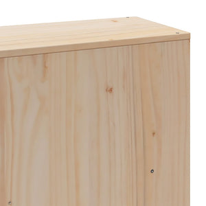 vidaXL Letto Libreria senza Materasso 200x200 cm in Legno Massello