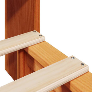 Letto Libreria senza Materasso Marrone Cera 75x190 cm Legno 3323907