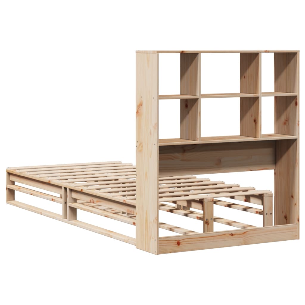 Letto Libreria senza Materasso 90x200 cm Legno Massello 3323911