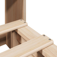 Letto Libreria senza Materasso 90x200 cm Legno Massello 3323911