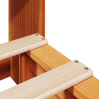 vidaXL Letto Libreria senza Materasso Marrone Cera 90x190 cm Legno