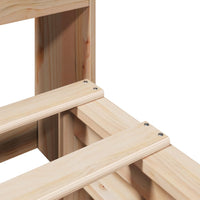 Letto Libreria senza Materasso 120x190 cm in Legno Massello 3323941