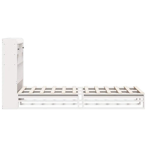 vidaXL Letto Libreria senza Materasso Bianca 90x200 cm Legno di Pino