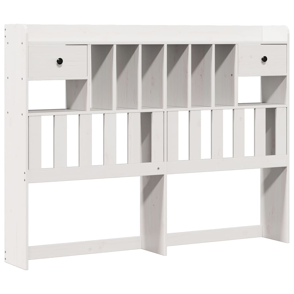vidaXL Letto Libreria senza Materasso Bianco 140x200 cm Legno di Pino