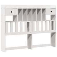 vidaXL Letto Libreria senza Materasso Bianco 140x200 cm Legno di Pino